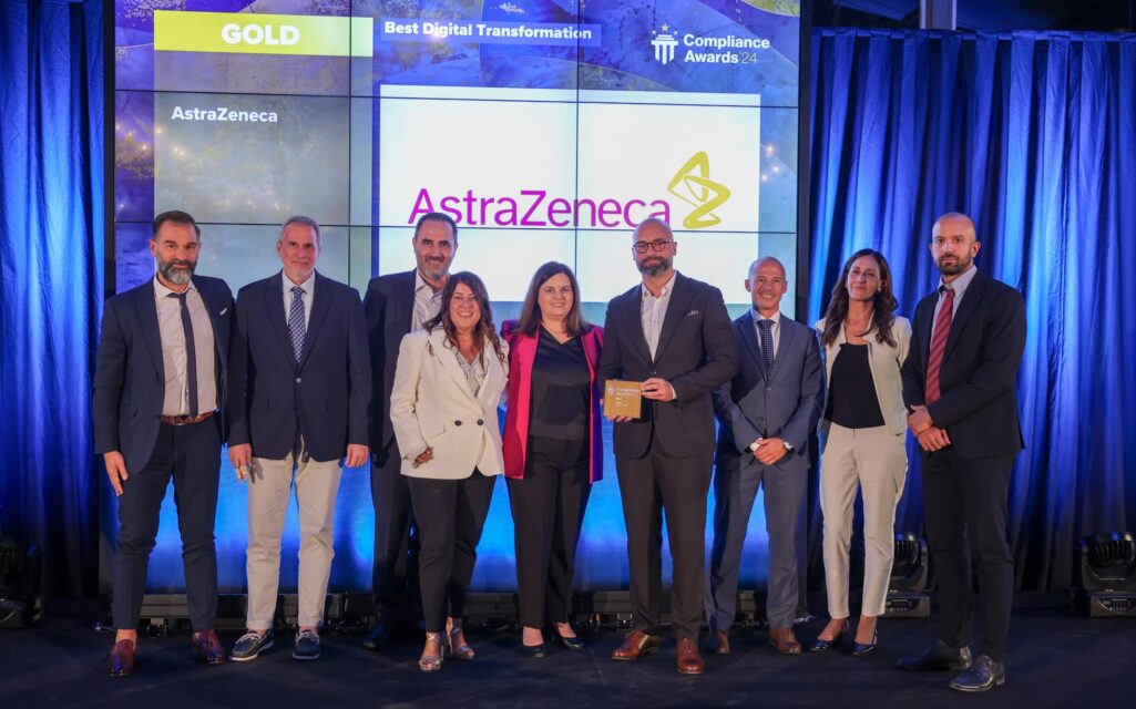 Η AstraZeneca τιμήθηκε με δύο σημαντικά βραβεία στα Compliance Awards 2024, αναδεικνύοντας τη δέσμευσή της στην αριστεία και την καινοτομία στον τομέα της Κανονιστικής Συμμόρφωσης.